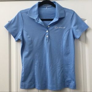 Lexus Nike Baby Blue Dri-Fit Golf Polo Shirt